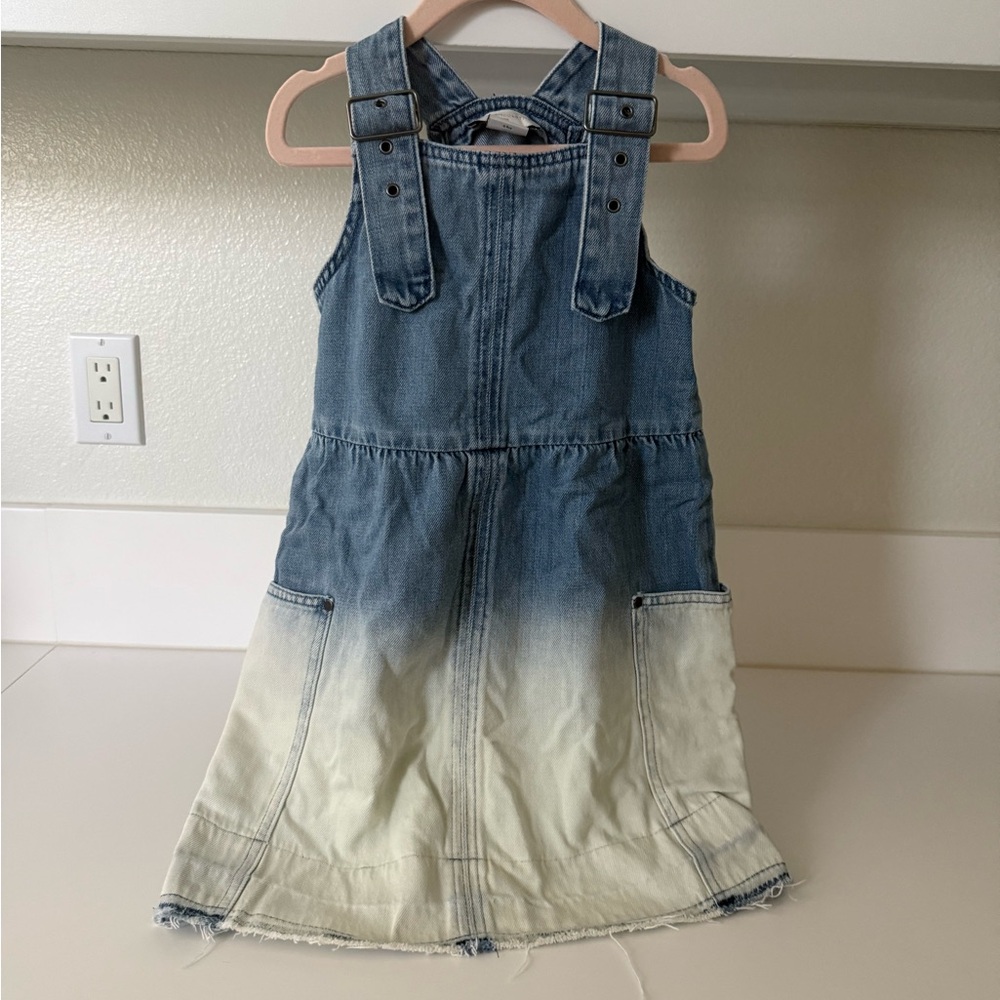 Stella McCartney Blue and White Kids Overall dress